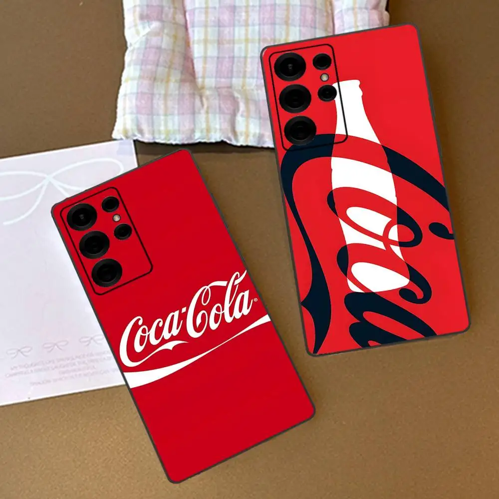 Фото Ретро-чехол для телефона C-Coca C-Cola для Samsung S 24 Fe 25 Ultra Plus 20 Lite 21 30 22 23 24 22 Ultra 5G Fundas №4