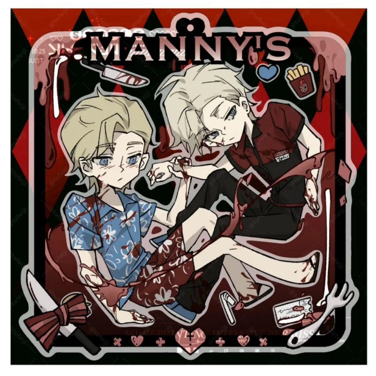 Брелок для ключей мясника под раковину мужской акриловый брелок Женский