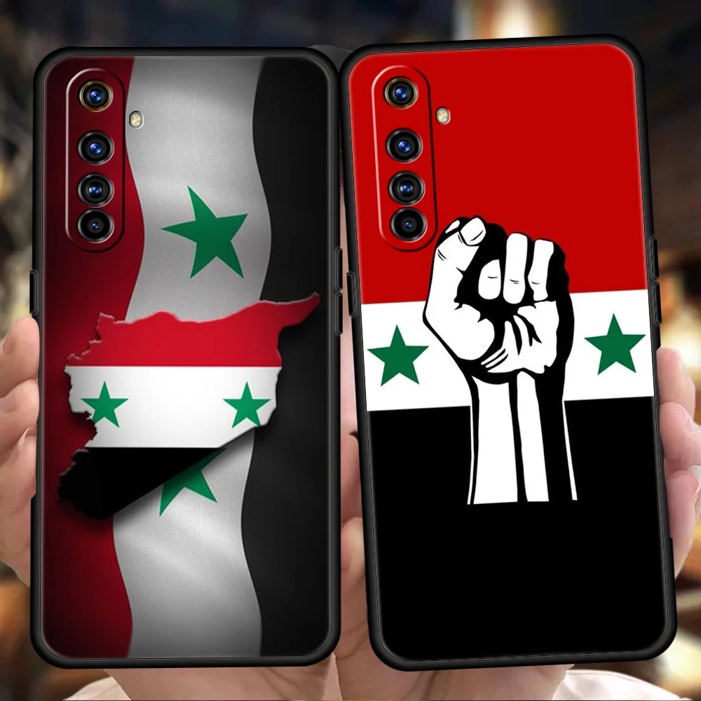 

Syrian Syria Flag Soft Silicone For Realme 8i 9i 9 Pro Plus GT2 Pro C3 6 7 8 Pro C21 C11 C25 Pro 5G Shockproof Phone Cover Coque