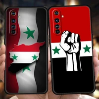 syrian syria flag soft silicone for realme 8i 9i 9 pro plus gt2 pro c3 6 7 8 pro c21 c11 c25 pro 5g shockproof phone cover coque