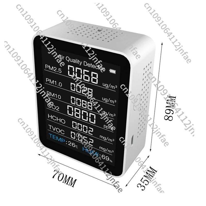 Многофункциональный прибор CO2 8 в 1 детектор газа измеритель температуры и