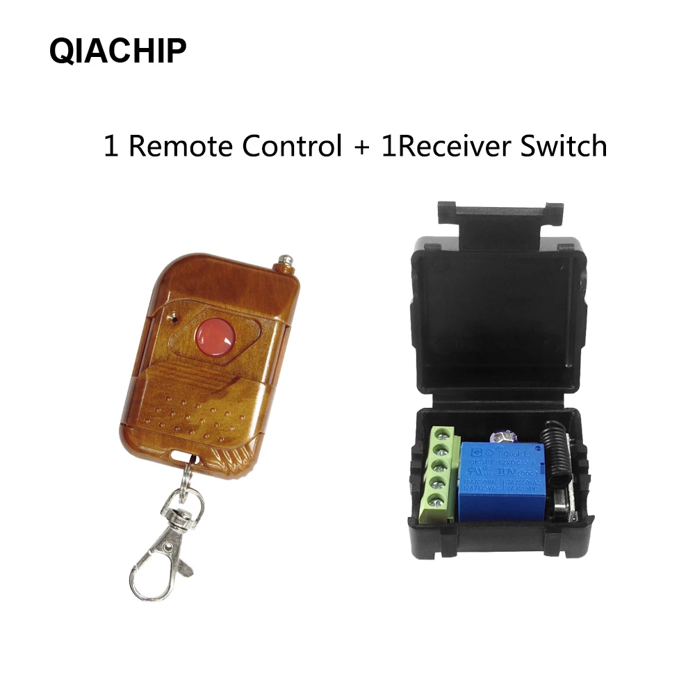 

433mhz 4ch remote DC 12V 1CH RF Relay Receiver + 433mhz Transmitter For Remote Control Switch Garage Gate Door Motor/LED Light