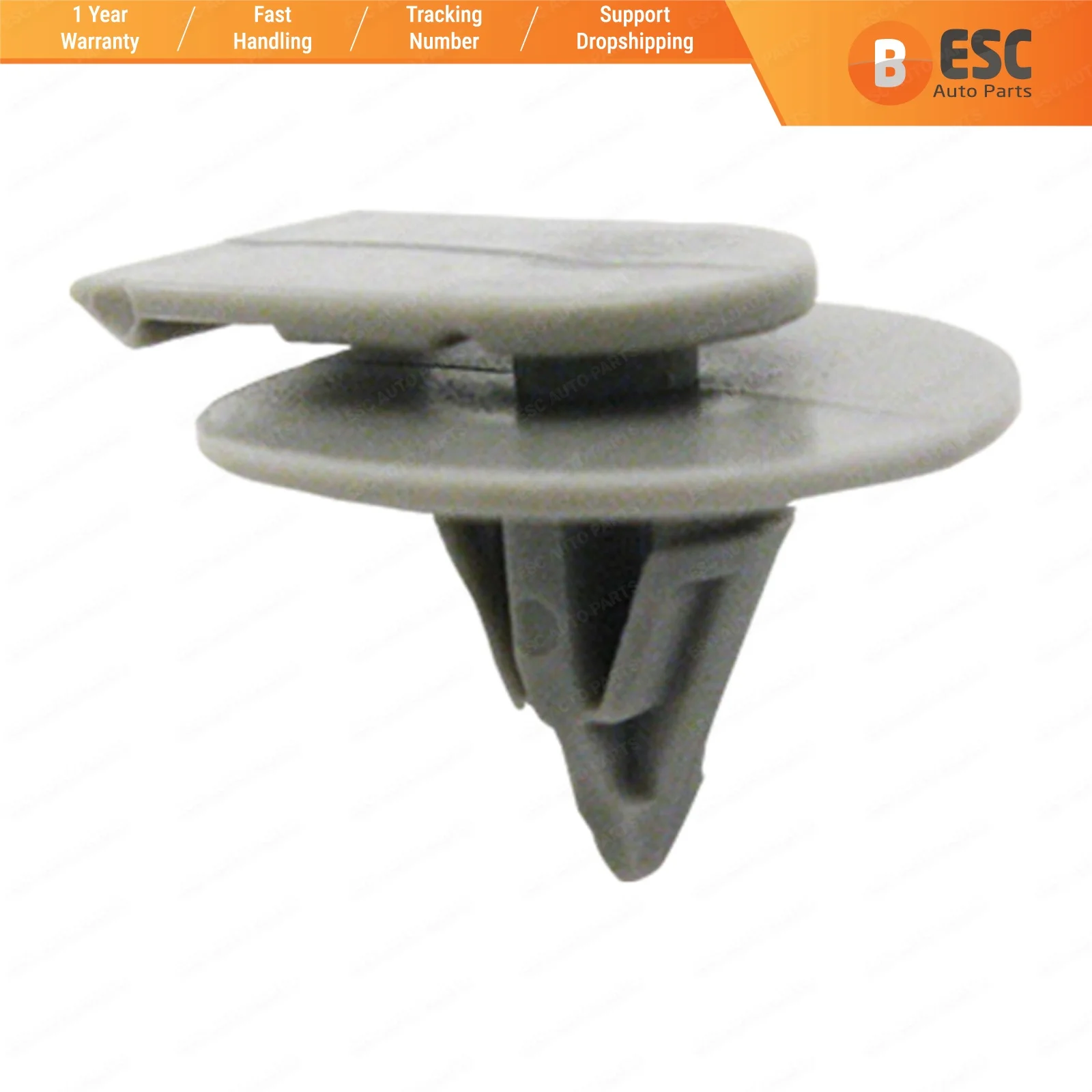 

ECF742 10 Pieces Plastic Arch Trim Clips for Mini Cooper: 07131480418 (Gray Colour)