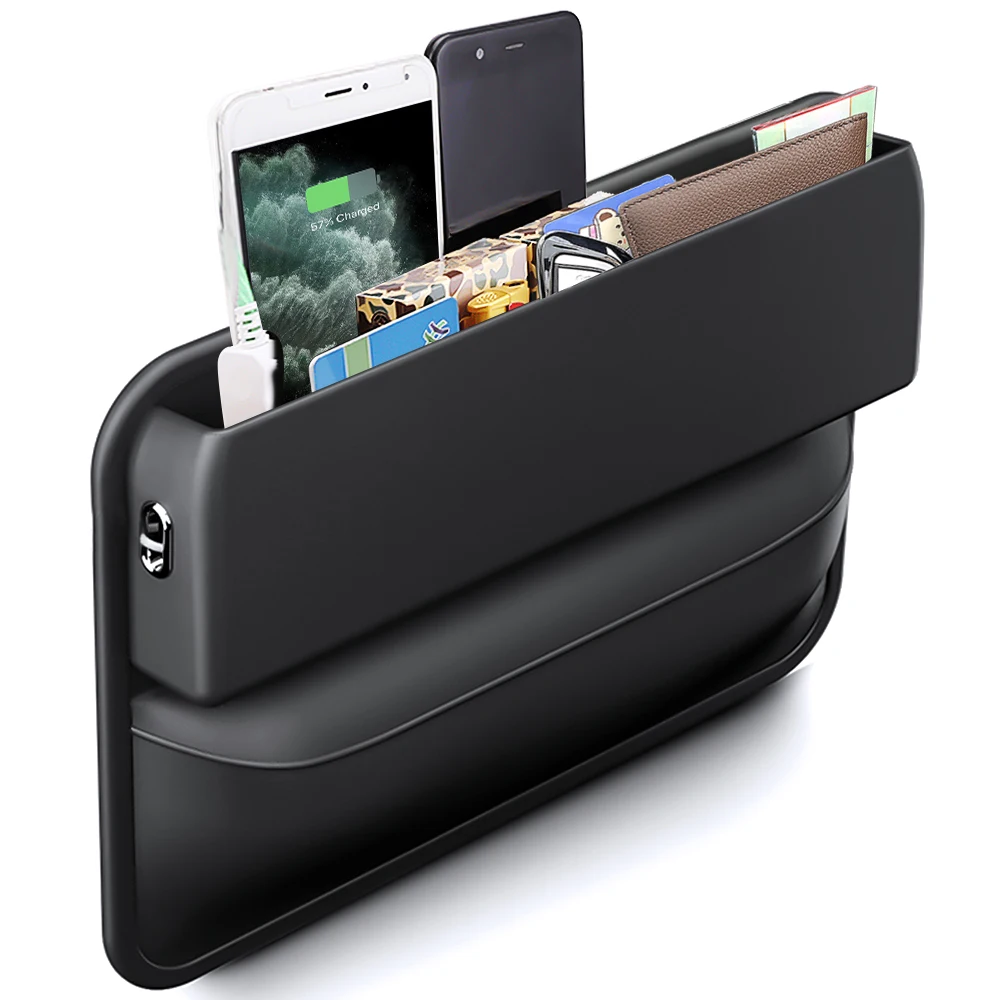 Экстракт искусственной кожи автомобильный ящик для хранения карман с разрезом