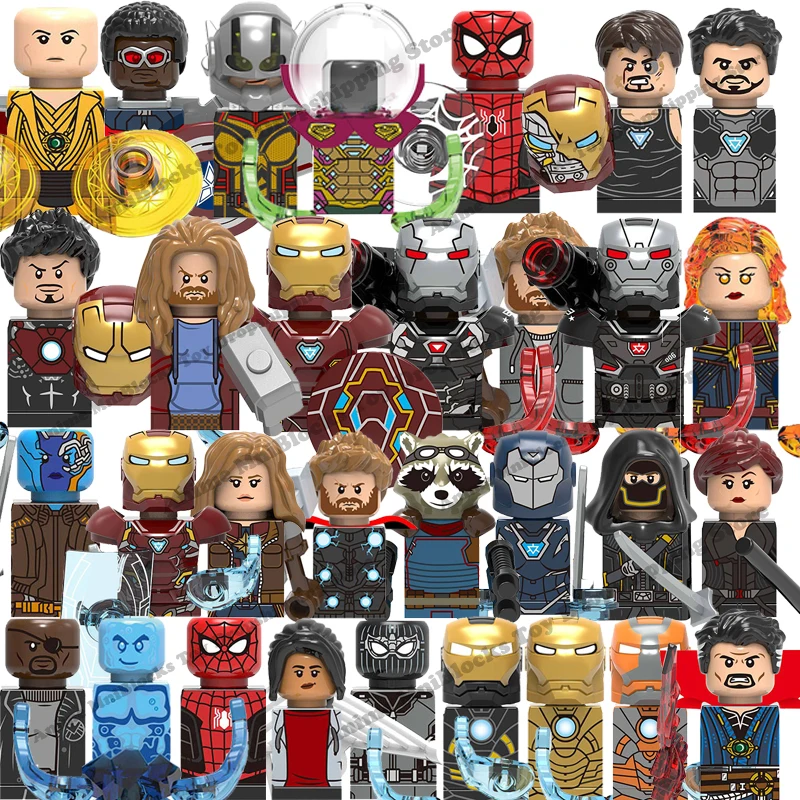 

XH heroes bricks X1345 X1335 anime mini action toy figures building blocks Assembly Toys bricks kids collection gifts