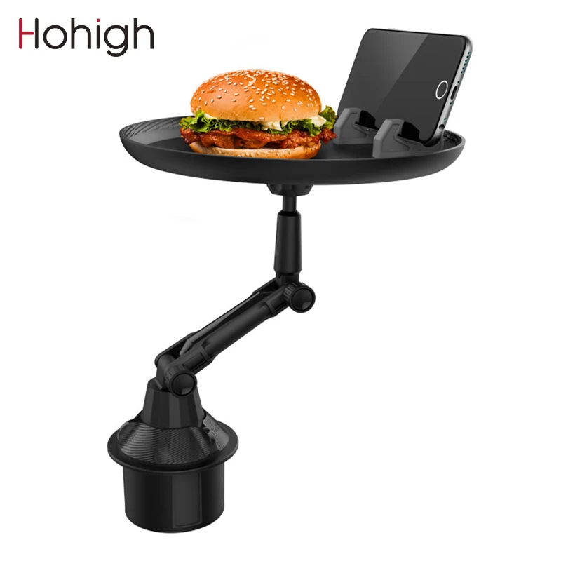 Автомобильный держатель для стакана регулируемый фотографий 360 ° настольный еды