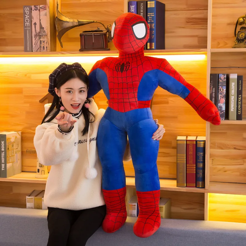 Плюшевые игрушки Человек-паук 40/55/70 см мультяшная кукла Мстители мягкая подушка