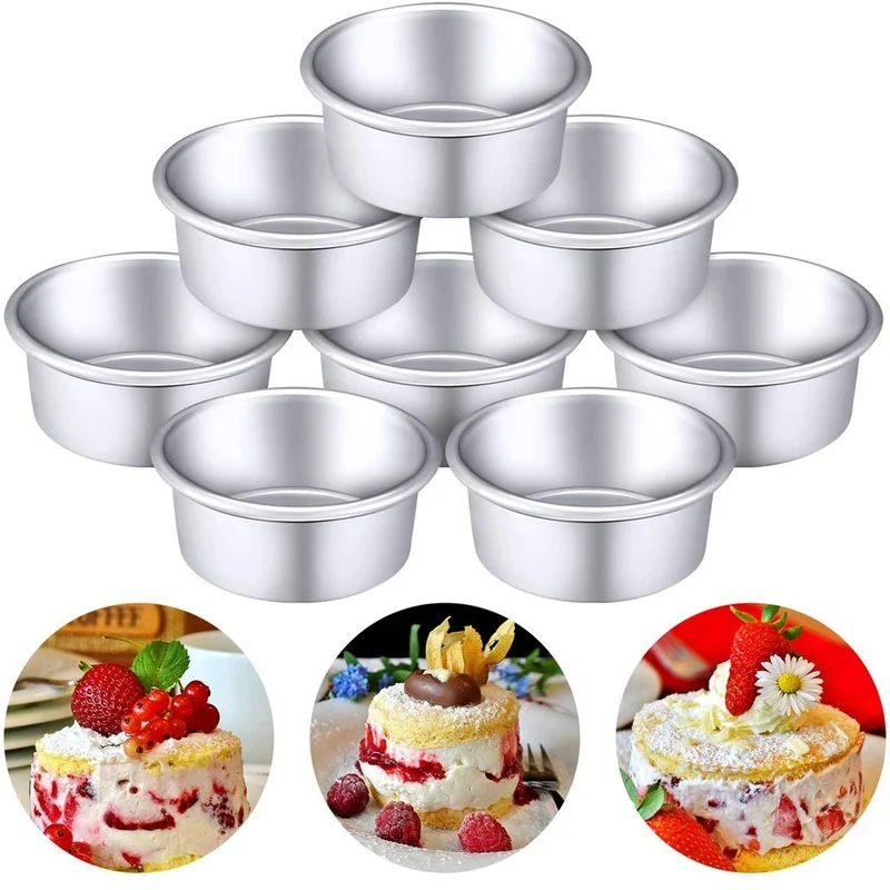 

1PC Round Baking Mold Aluminum Cake Pan Non-stick Cheesecake Mould Removable Bottom Bakeware Pastry Tool Kitchen Accessories