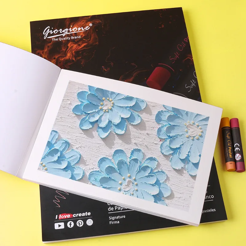 

A4/A5 Oil Painting Stick Special Paper Thickened 200g Children's Graffiti Crayons with Loose Glue Fine Grain Art Supplies