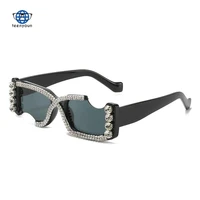 teenyoun new diamond sunglasses fashion brand of the same gap glasses punk funny diamond sun glasses femas