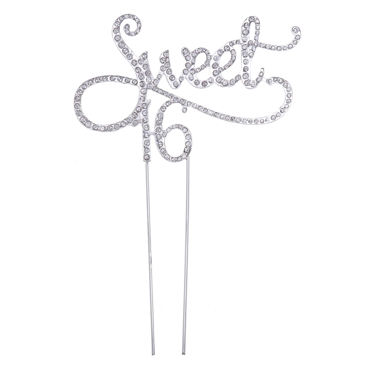 

Rhinestone Cake 16 Birthday Decoration 16th Cake 16th Birthday Favors Dessert Pick