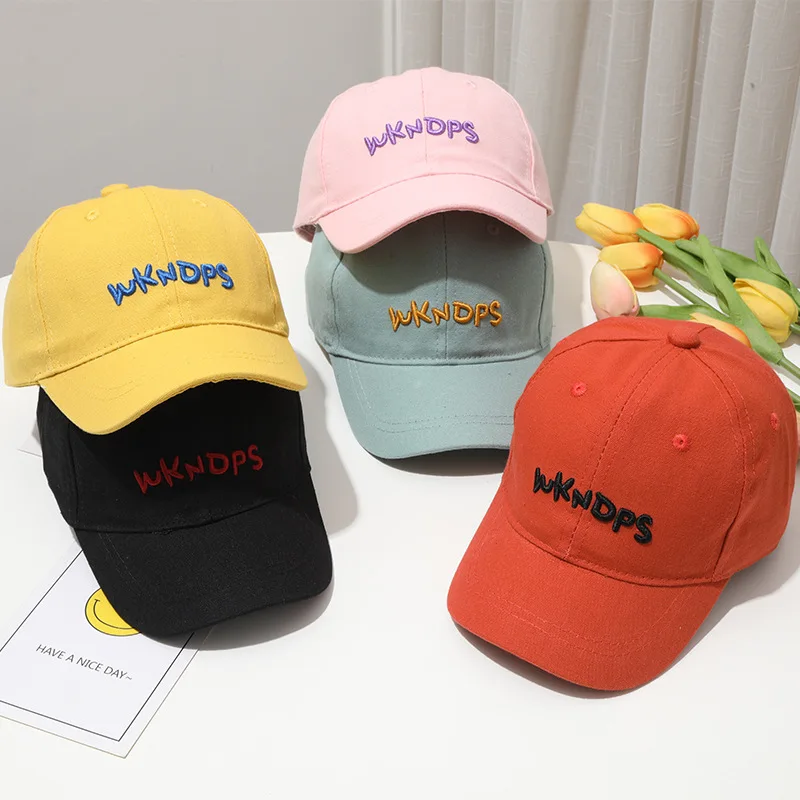 

Хлопковая детская бейсболка для мальчиков и девочек, кепки с защитой от солнца, детская спортивная бейсболка, головной убор для маленьких д...