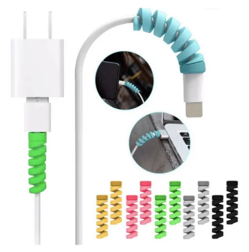 

Protetor Espiral Para Cabo C/4 De Carregamento Usb Fone De Ouvido