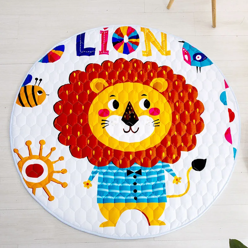 

Baby Game Mats Living Room Children Bedroom Decoration Floor Cartoon Mat Easy To Clean Collapsible Protect Baby Floor Play Mat