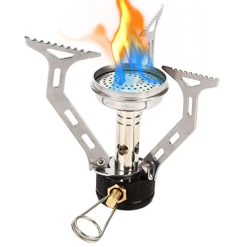 

Портативная туристическая горелка, ветрозащитная горелка для кемпинга с поворотным клапаном, аксессуары для кемпинга, для пешего туризма, для пропана с резьбой 7/16