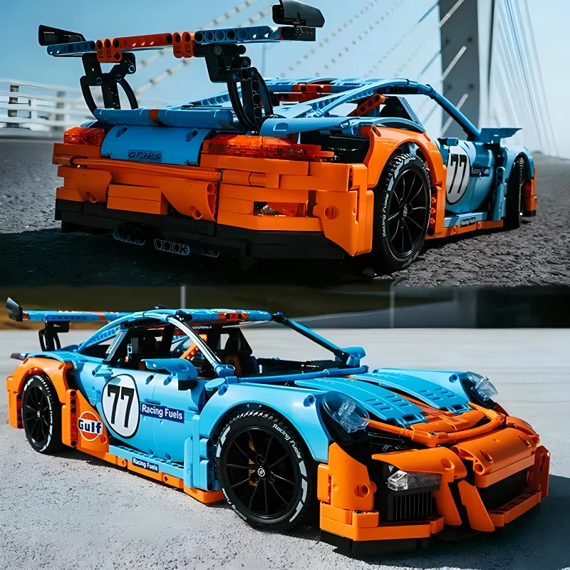 MOC 3333D технический супер спортивный автомобиль модель гиперкара совместимая 42056