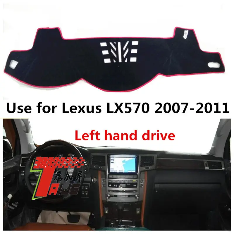 

TAIJS factory Flannel right-hand drive Car dashboard cover for Lexus LX570 2007-2011 Left-hand drive