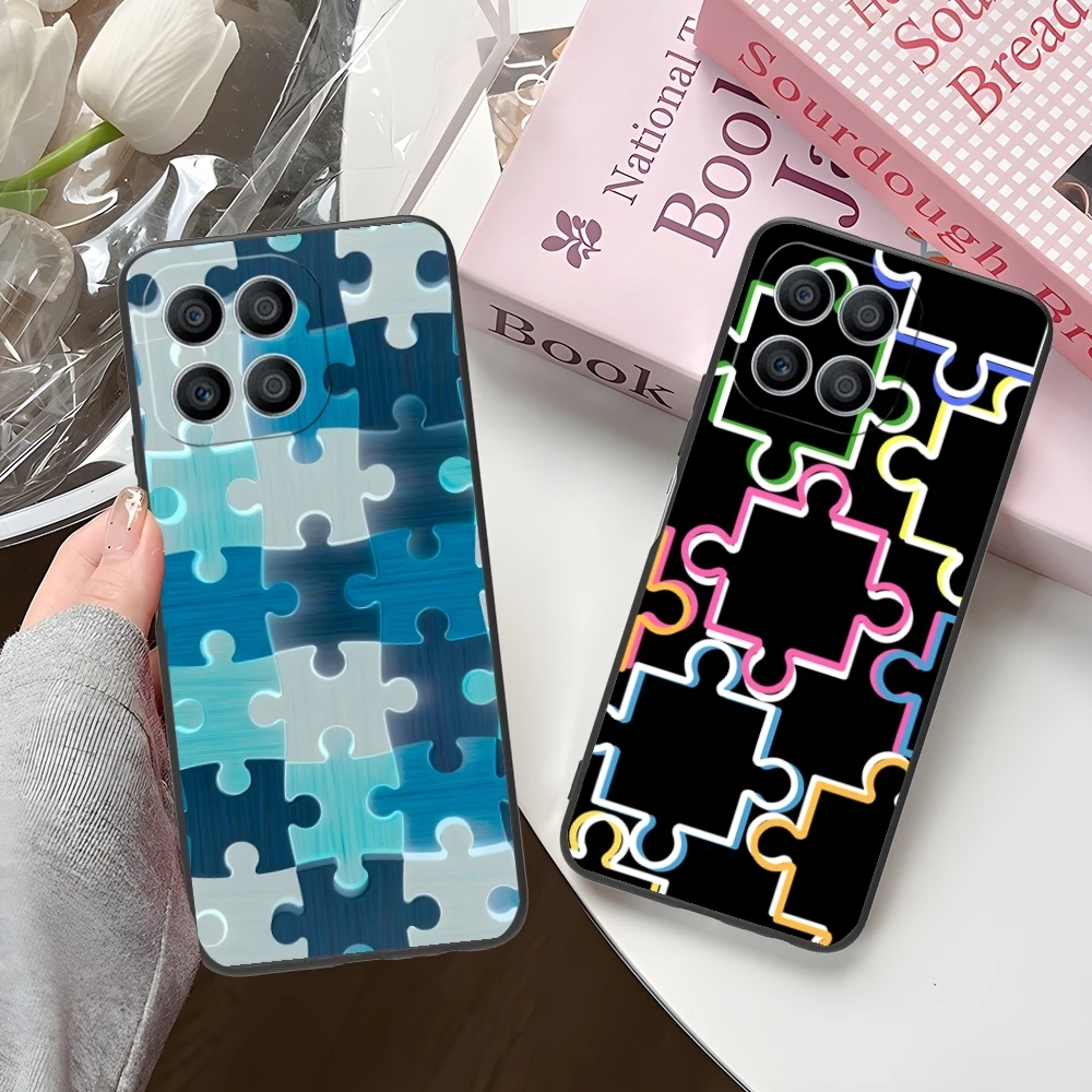 Чехол для мобильного телефона Puzzle Pretty Fashion Huawei Honor 90 80 70 60 50 30 20 10 9 8 7 Pro S SE Lite 5G