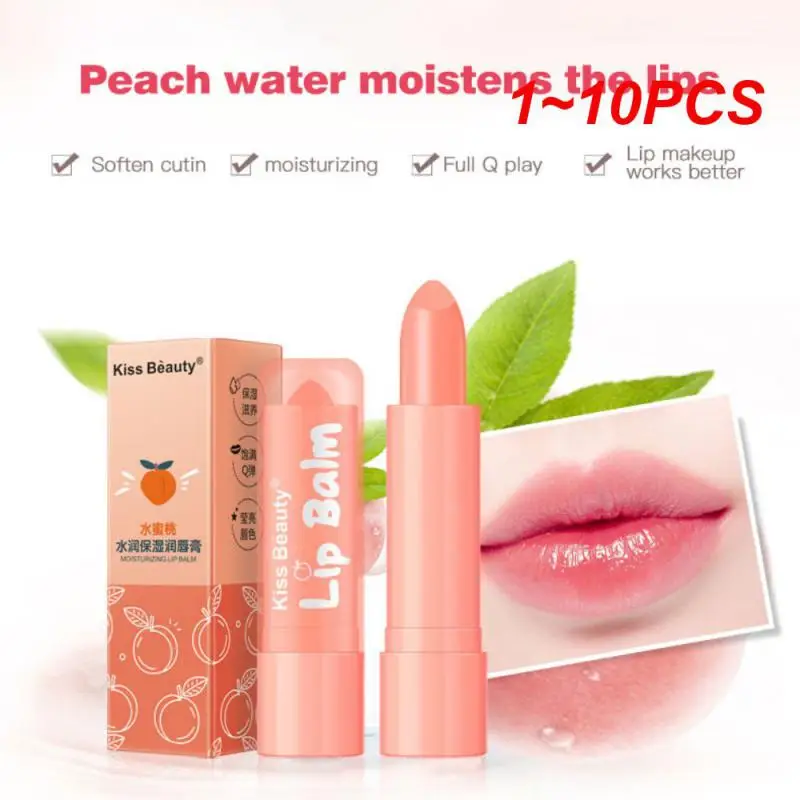 

1~10PCS Pure Natural Aloe Vera Lip Balm Temperature Changed Color Lipstick Long Lasting Moisturizer Nourish Beauty Lip Care