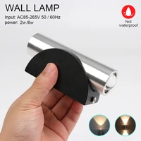 warm white cold white led waterproof wall lamp indoor outdoor aluminum up and down lighting porch garden bedroom bathroom