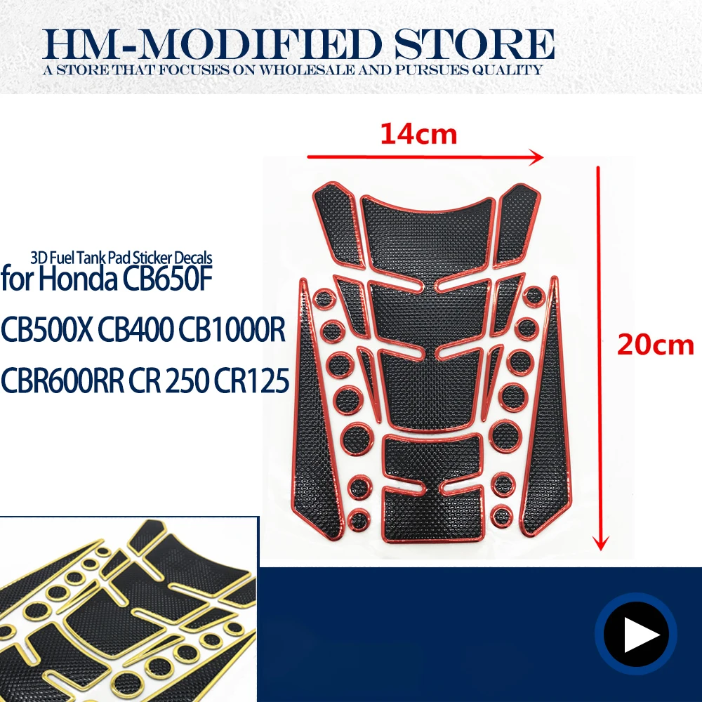 

3D наклейка на бак топлива, масла и газа, наклейка, аксессуары для мотоциклов, запчасти для Honda CB650F CB500X CB400 CB1000R CBR600RR CR 250 CR125