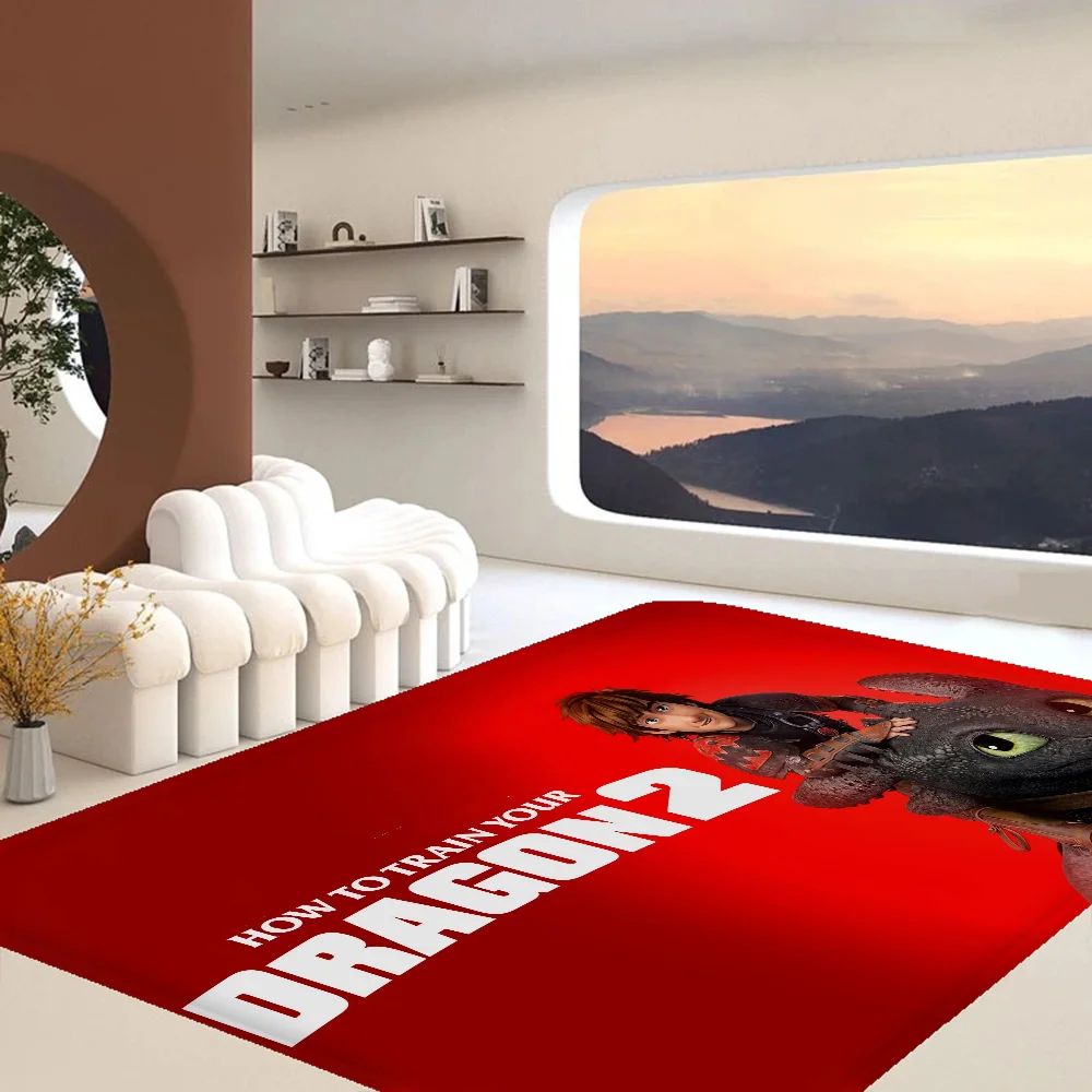 Movie H-How To T-Train Your D-Dragon Room Mats Cheaper Anti-slip Modern Living Balcony Printed Welcome Rug