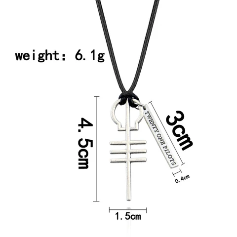 Двадцать один пилот ожерелье с кулоном скелет