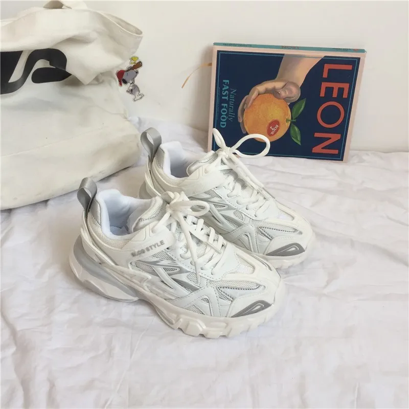 Mr Co Korean Version Of Hong Kong Style Shoes Female Chic Casual Student Retro Old Shoes Tide Ins Super Hot Wild Bf Sports Shoes