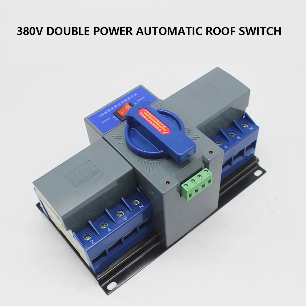 

Home Office Hotel 63A 4P AC 380V Automatic Transfer Switch Apartment Dorm Mall Dual Power Switches Solar Wind Systems