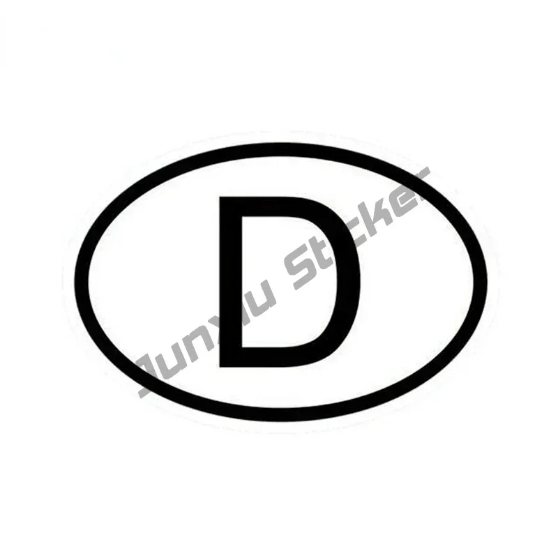 Виниловая наклейка с немецким флагом, стикер DDR/ D с немецким флагом, овальной формы, с немецким флагом, для футбола, автомобильная наклейка, шлем, водонепроницаемые аксессуары