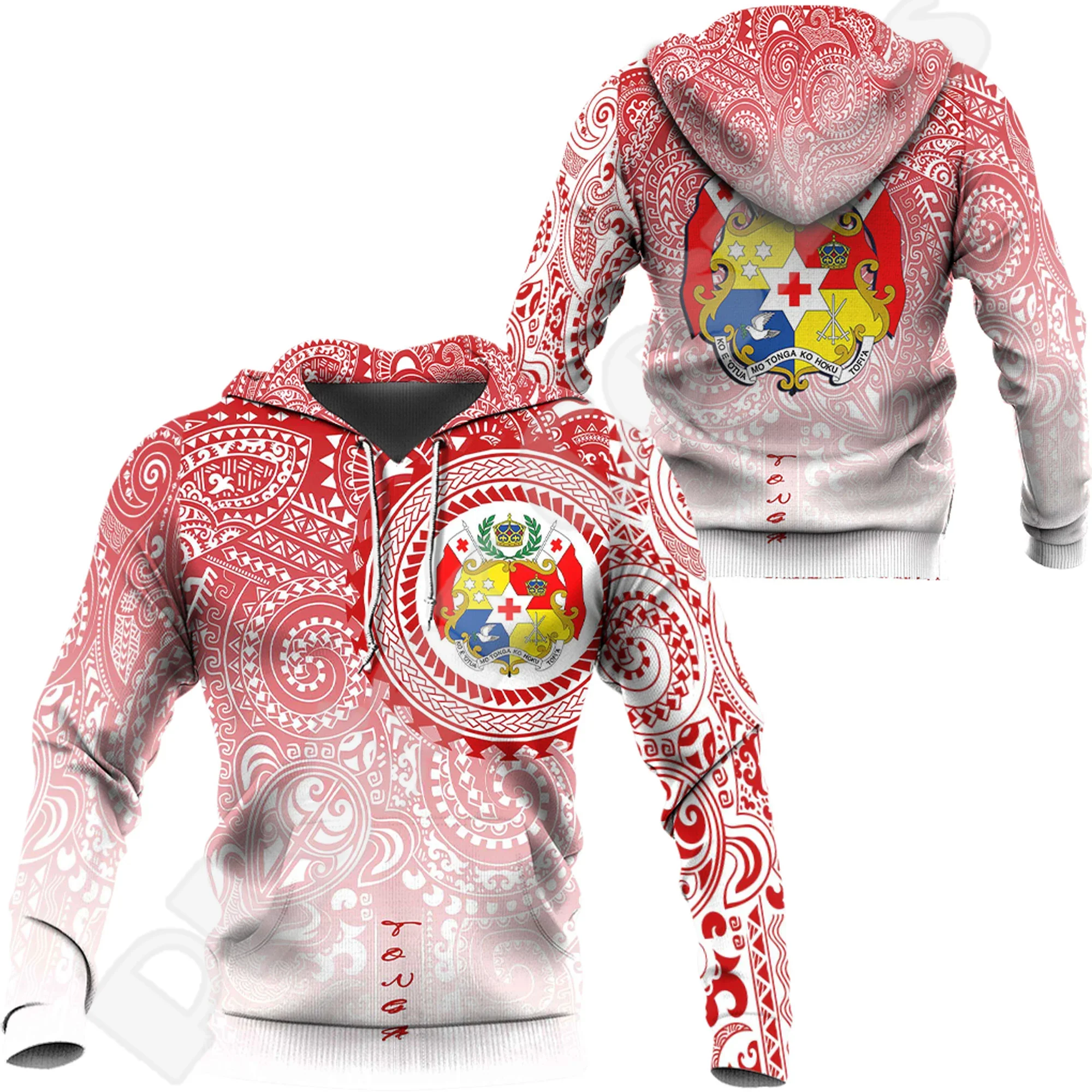 Полинезийский остров туга с татуировкой флагом страны этнический ретро