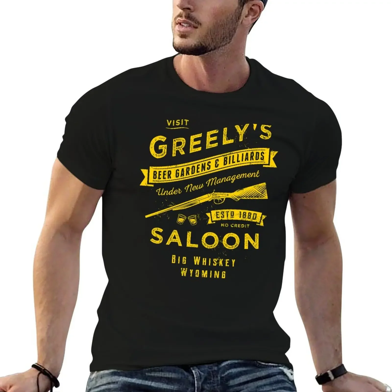 Футболка Greely's Saloon футболка с рисунком забавная быстросохнущая мужская