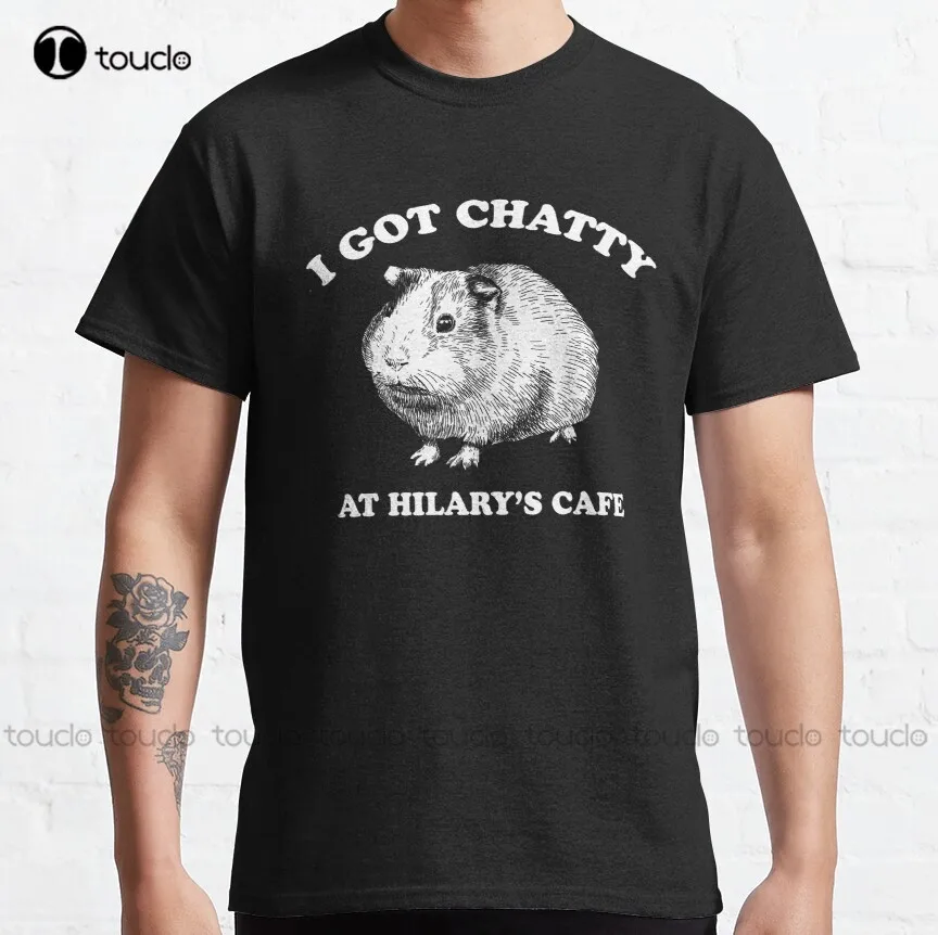 

Fleabag Shirt| I Got Chatty At Hilary'S Cafe Classic T-Shirt Men'S T Shirts Funny Art Streetwear Cartoon Tee Custom Gift Xs-5Xl