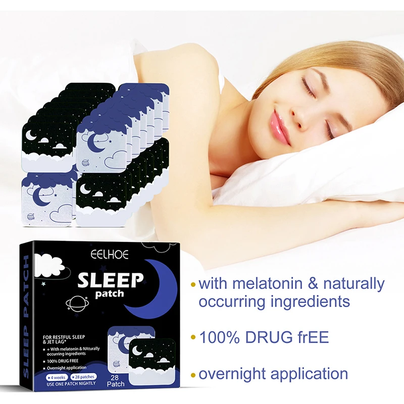 

28Pcs Sleep Aid Sticker Relieve Stress Anxiety Sleeping Patches Health Care