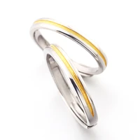 new fashion trend s925 silver inlaid 5a zircon ladies personality one meter sunshine couple ring niche design simple