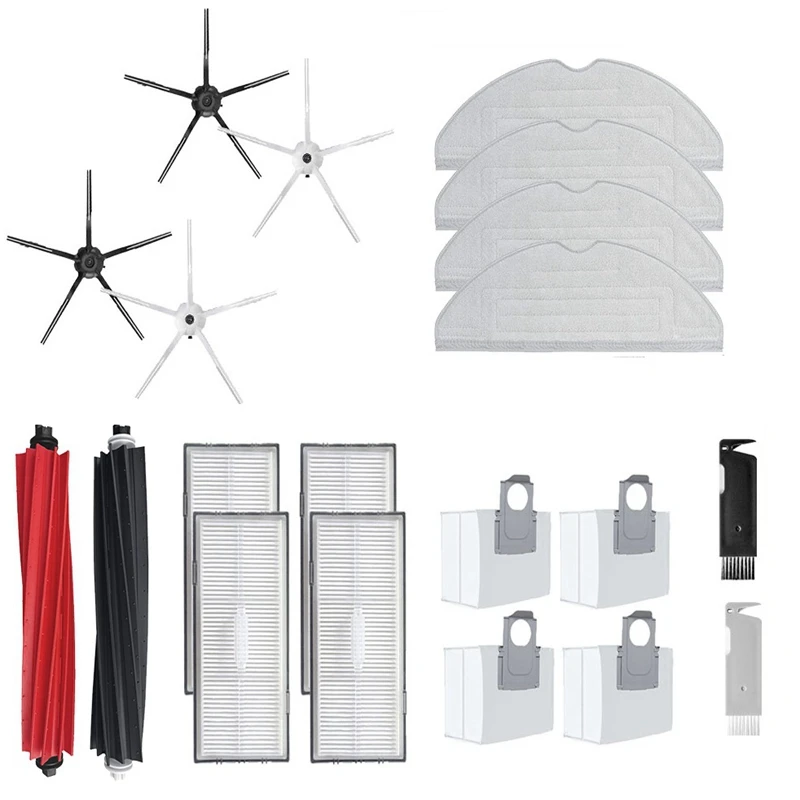 

For Roborock S8 PLUS S8+ S8 Pro Ultra Robot Vacuum Main Side Brush Mop Hepa Filter Dust Bag Accessories