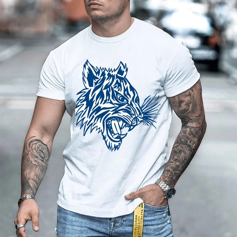 

Оригинальный дизайн футболки для мужчин 3D Печатный узор Повседневная рубашка с круглым вырезом быстросохнущая Изысканная Женская одежда Бесплатная доставка