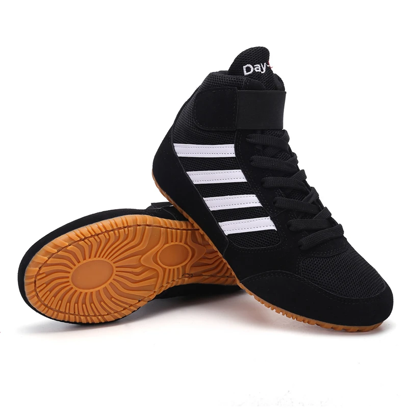33-44# Unisex Wrestling Shoe KID Adolescents Professional Training Competition Shoes Teenagers Boxing Shoes Squat Hard Pull Shoe