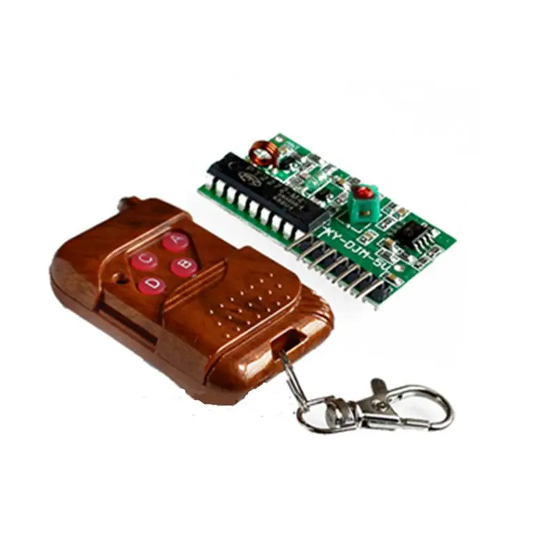 

IC 2262 2272 315Mhz 433MHZ Four Ways 4 CH Key Wireless Remote Control Module Kit ASK Decoding Receiver Board For Arduino