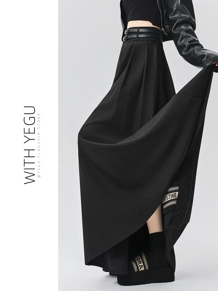 Женская плиссированная юбка трапециевидной формы