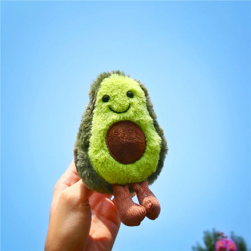 

Avocado Pendant Cute Fruit Keychain Kawaii Plush Car Keychain Ugly Cute Doll Keychain Plush Toys Wholesale