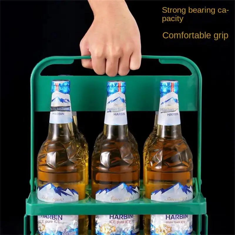 

Wine Bottle Holder Stable And Durable Riveting Reinforcement Easy To Carry Design Of Circular Mouth Diameter Beer Rack