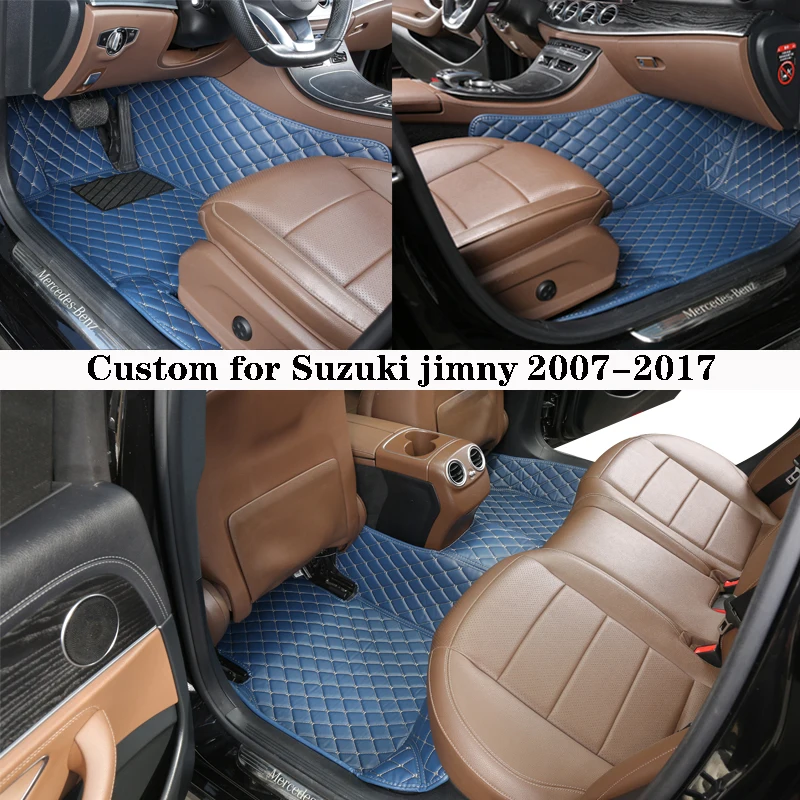 

Автомобильный напольный коврик для Suzuki Jimny 2007, 2009, 2011, 2015, коврики, Защитная панель, премиум-класса, под заказ, кожаный ковер для ног, аксессуар...