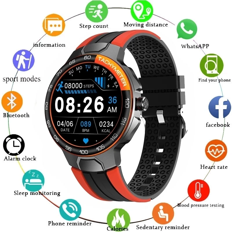 

New Fashion 1.28” Smart Watch Women Men Heart Rate Blood Pressure Blood Oxygen Fitness Tracking Smart Watch For Men Sport Watch