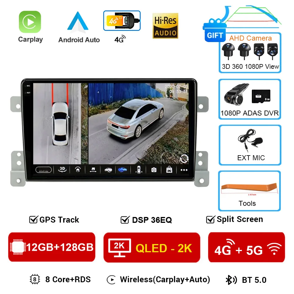 

Автомобильный радиоприемник 2din Android 16 для Suzuki Grand Vitara 3 2005 2012 2013 2014 2015 Multimidia Video DSP 4G Carplay GPS Navigaion