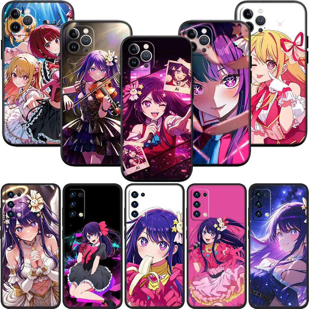 Фото Чехол для телефона DK24 Oshi No Ko Ai Hoshino Soft Shell для iPhone SE X XS XR 11 16E 17 Pro Max Air 8 7 6 6s Plus №1