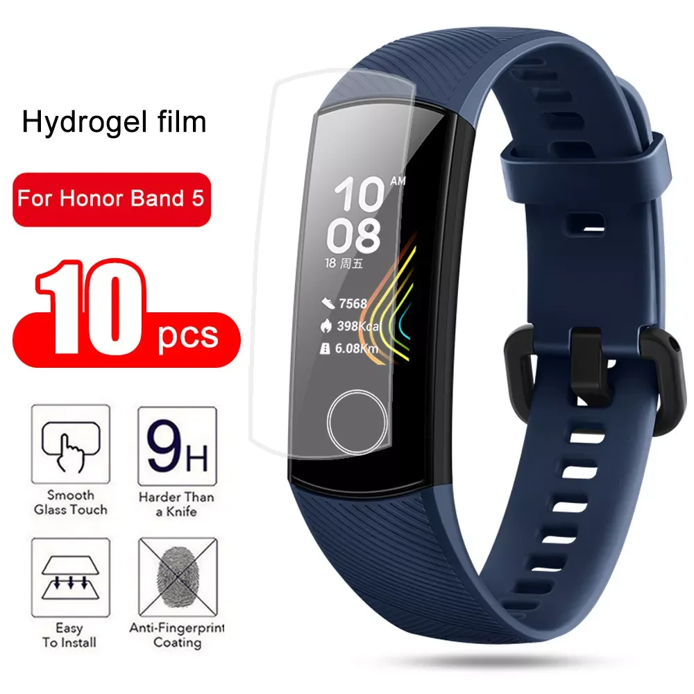 

FOR honor band 5 screen protector for huawei honer honor 5 4 strap soft hydrogel armor protection film onor xonor band5 band4 co