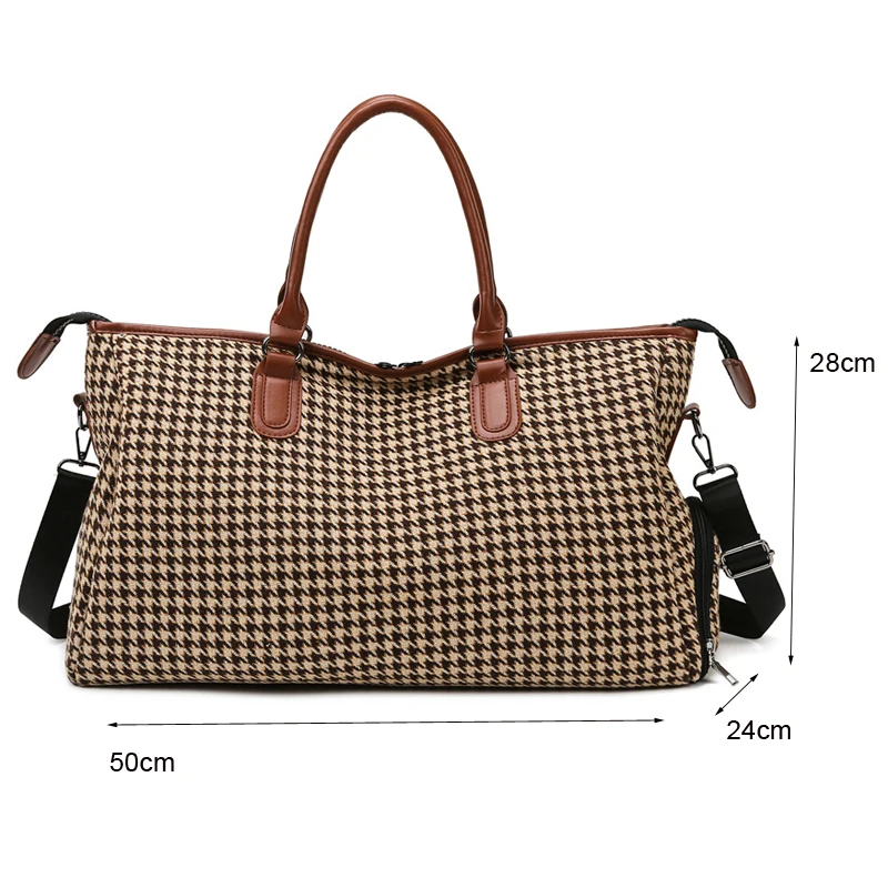 Fashion Pliad Women Handbag Bag Large Travel Bags Carry-on Luggage Duffle Bag Women Suitcase Tote Weekend Shoulder Bag