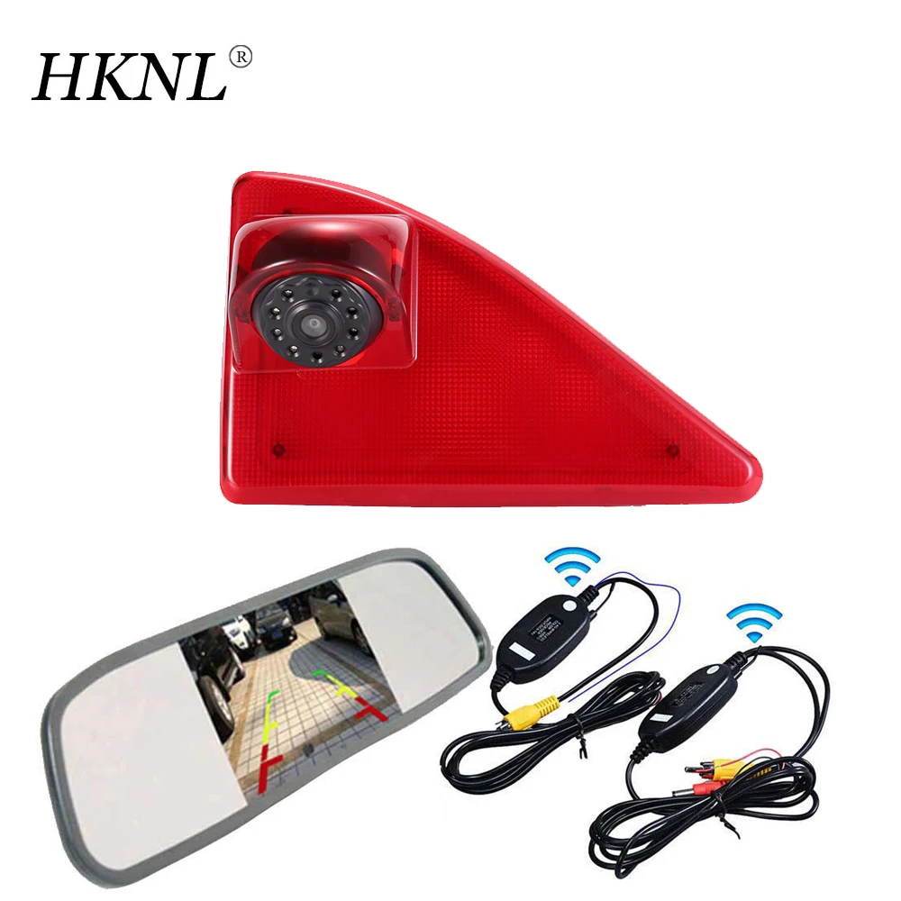 

HKNL CCD Car Reverse Camera+Mirror For Opel Vauxhall Movano Renault Master Nissan NV400 Kasten ab 2010 Bremsleuchte Brake Light