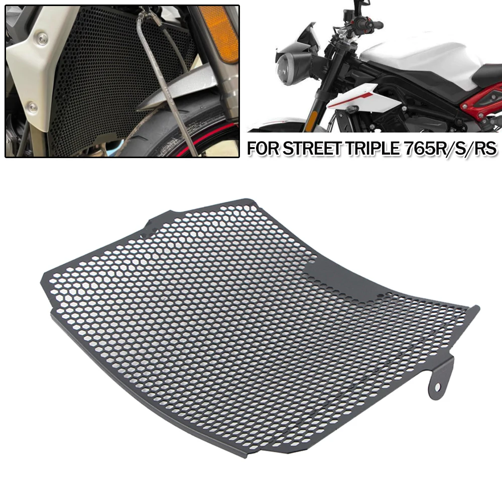 

Алюминиевая решетка радиатора для мотоцикла, защитная крышка для улицы, тройной 765 R/S/RS 2017 2018 2019 2020 765R 765S 765RS 2021